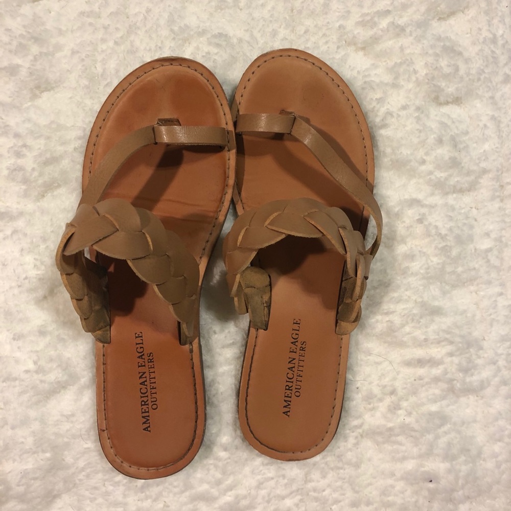 Tan American Eagle Sandals